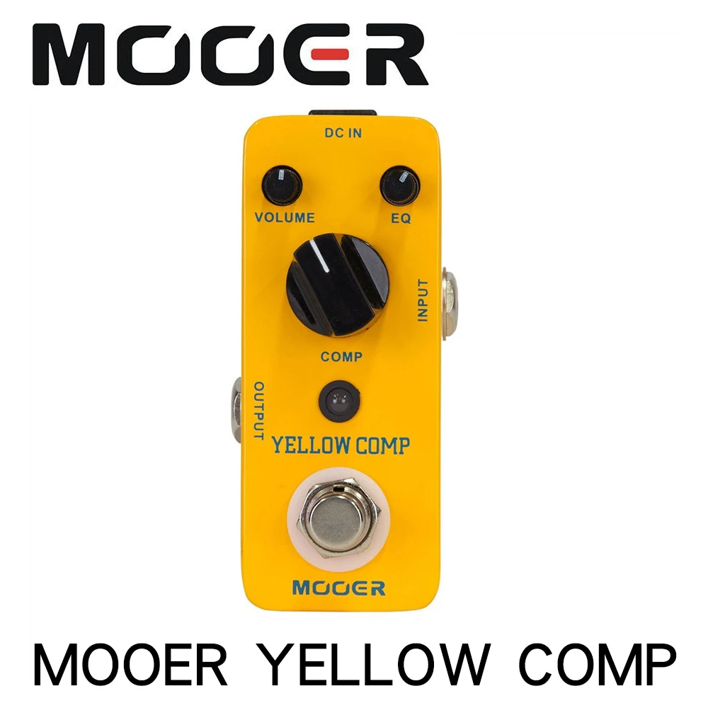 Mooer MCS2 желтая Comp микро мини оптический компрессор педаль для электрической