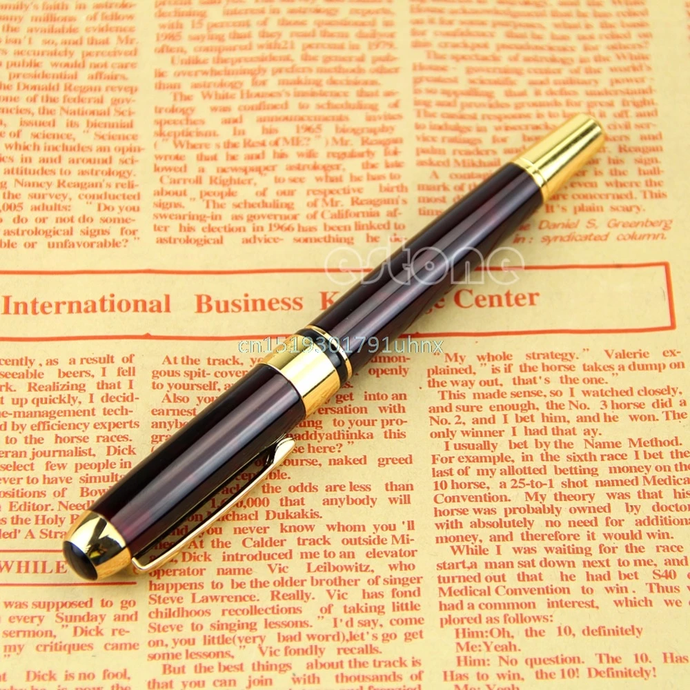 Перьевая ручка Jinhao X250 с красным мраморным наконечником среднего размера и