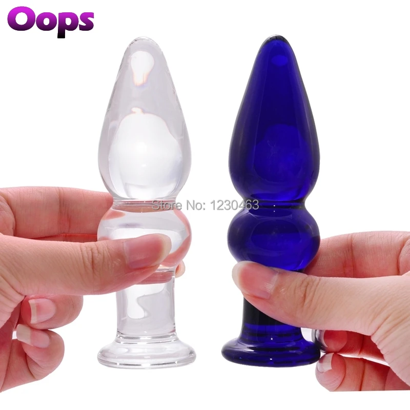 Хрустальные шарики Pyrex Анальная пробка Анальный вибратор G-Spot Массажер клитора