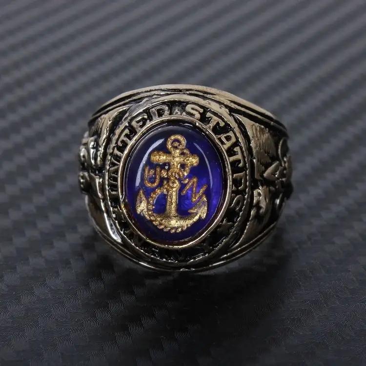 США USN военно морской флот Стиль Металл Ретро Honor Ring US212|honor| |