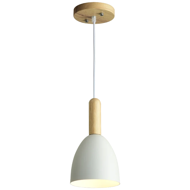 Скандинавские droplight современного дерева и цвета алюминия спальни Подвесные