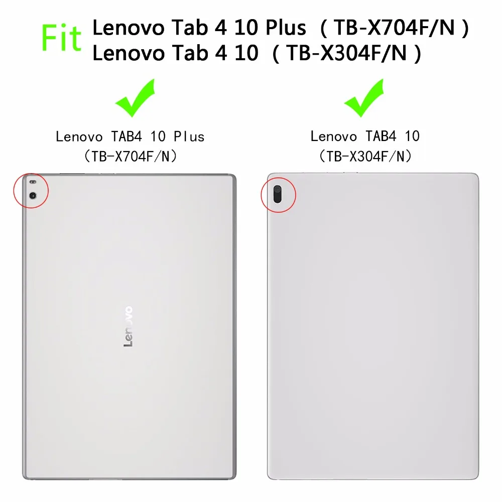Чехол для lenovo Tab 4 10 TB-X304L TB-X304F TB-X304N, Carry360 Wake сна Кожаный чехол Чехол для lenovo Tab 4 10 Plus TB-X704L Tab4 10