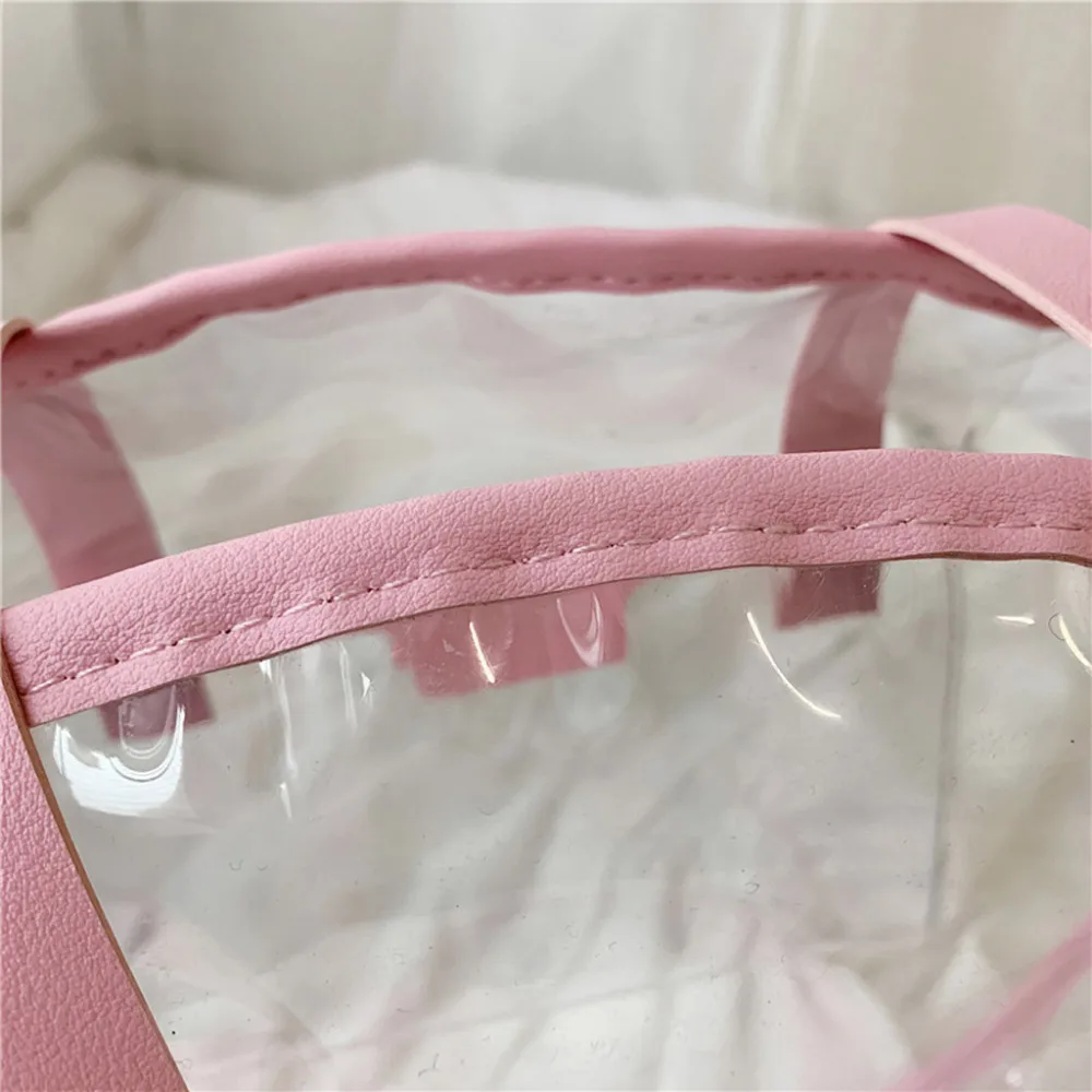 Женская прозрачная сумка мессенджер из ПВХ новинка 2019 модная круглая ручная