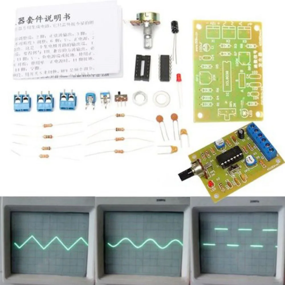 ICL8038 монолитная функция генератор сигналов модуль DIY Kit синус квадратный треугольник