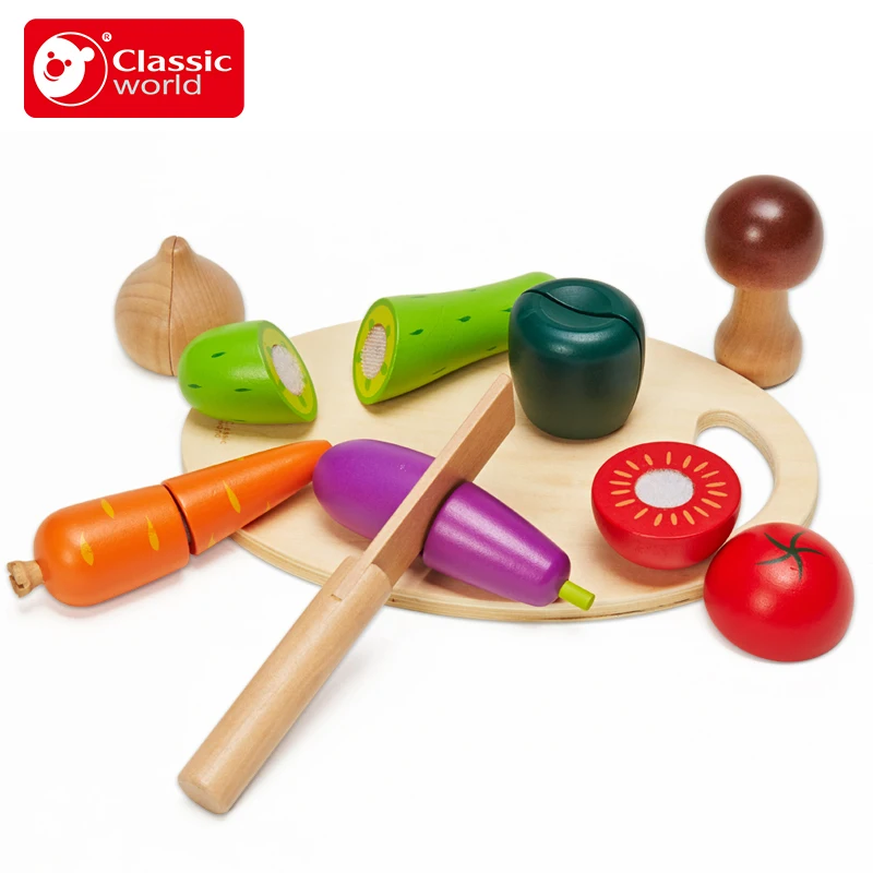 Классический мир детская кухня для приготовления пищи резки фруктов и овощей
