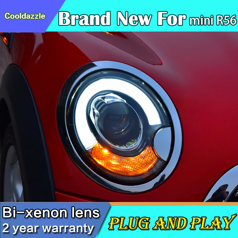 Для BMW Mini Cooper Clubman R55 R56 R57 светодиодный фары фара в сборе 2007-2013 год | Автомобили и