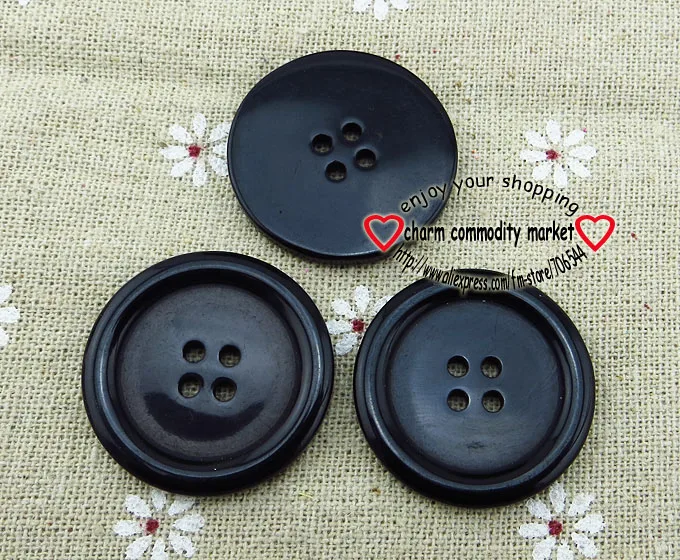 10 шт. пуговицы из окрашенной смолы 30 мм| |