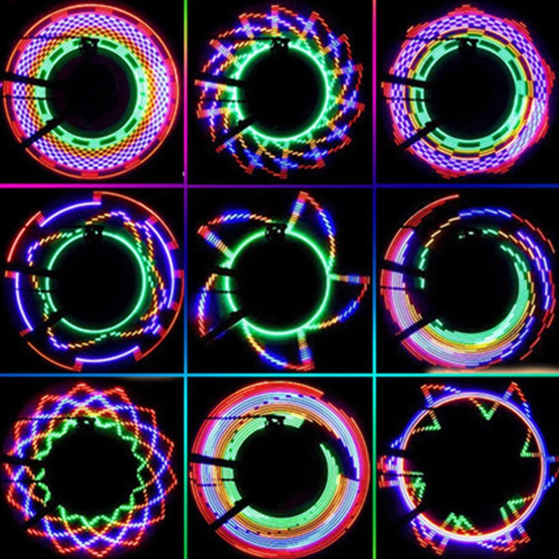 Велосипедный светильник 32 светодиодный RGB водонепроницаемый велосипедный сменный светильник для ночной езды на велосипеде
