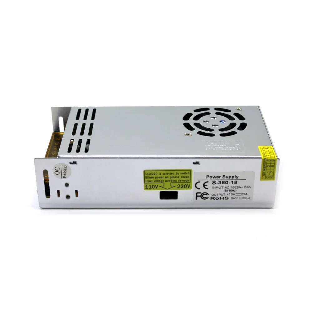 Импульсный источник питания DC18V 20A 360 Вт драйвер для ЧПУ 3D печатные трансформаторы