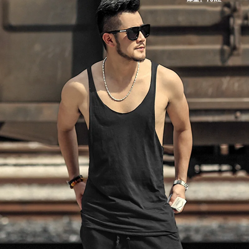 Розовый мужской жилет для бодибилдинга сексуальный Приталенный с v образным