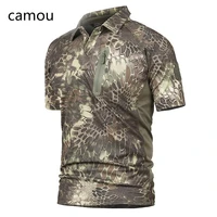 summer army force camouflage t shirt mens tactical military t shirt breathable quick drying pocket short sleeve t shirts
