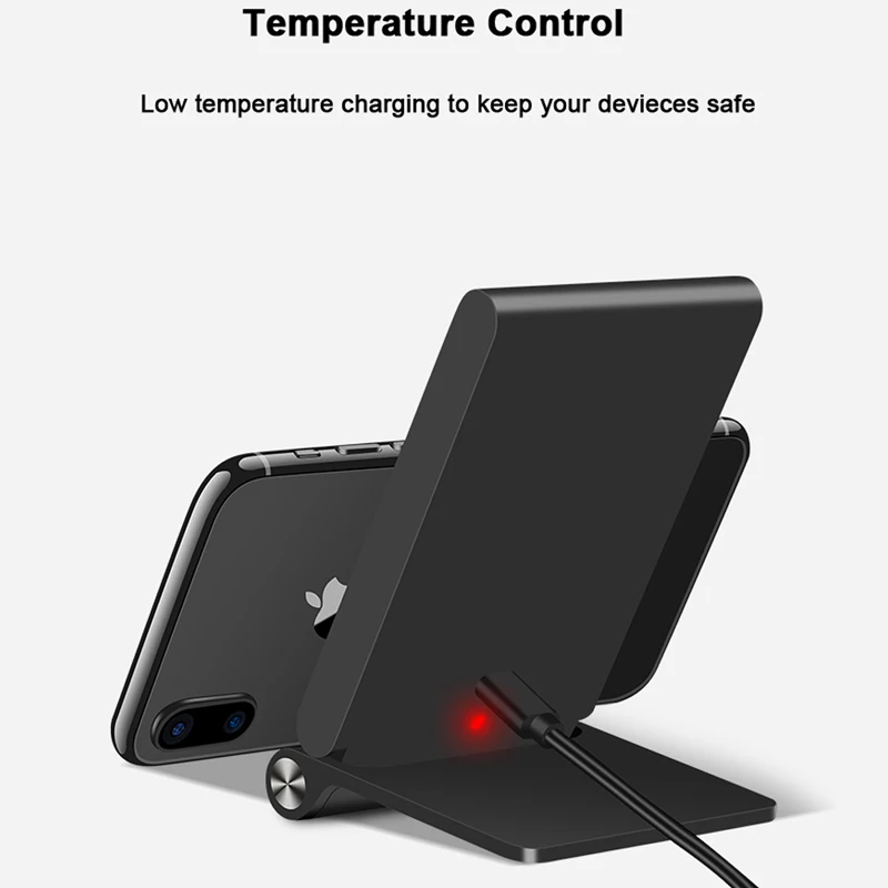 JKING 3 катушки 10 Вт Qi Беспроводной Зарядное устройство для iPhone 8X8 плюс быстрая