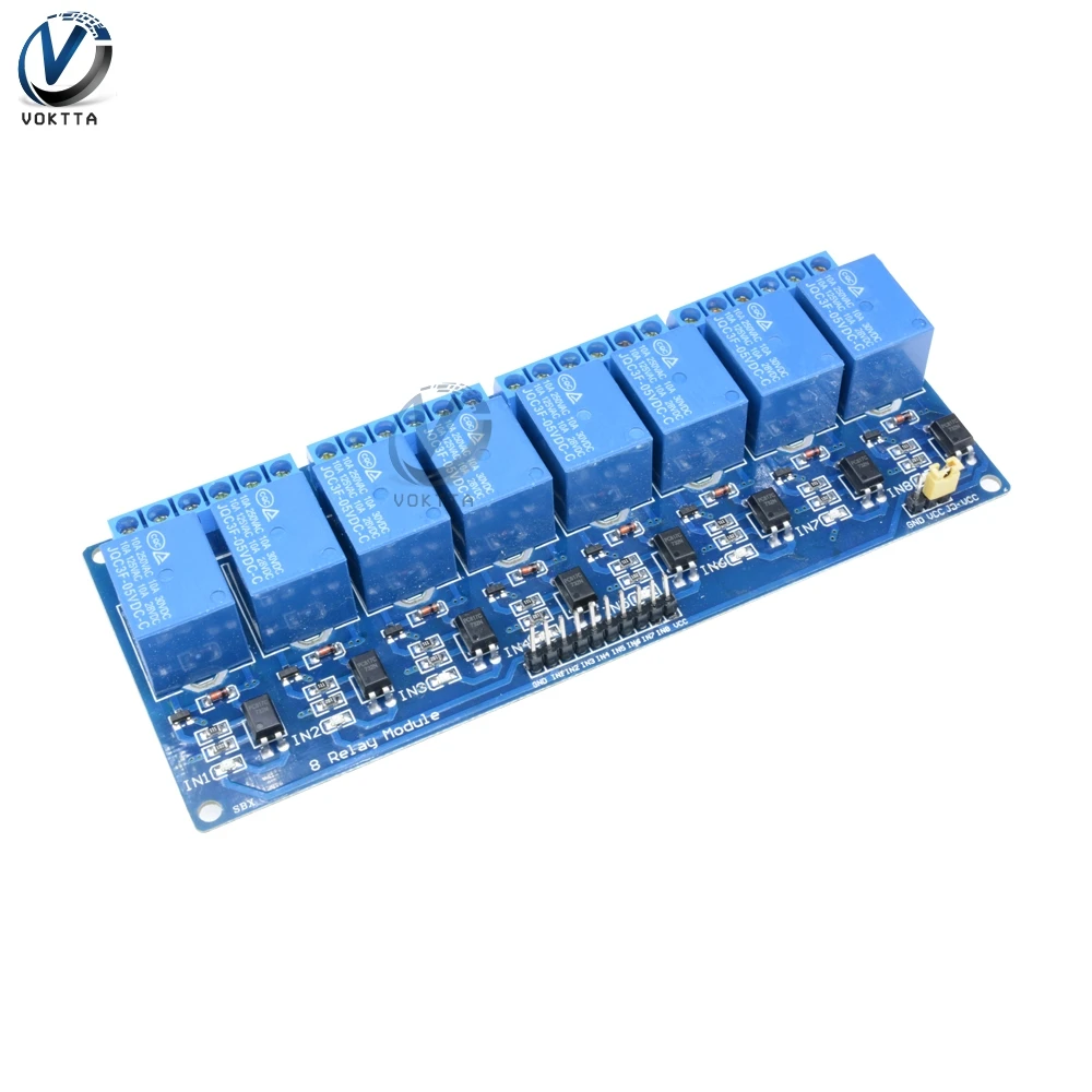 Реле 5 в 8 канальный таймер релейный модуль щит с оптроном для Arduino ARM PIC AVR DSP Diy MCU