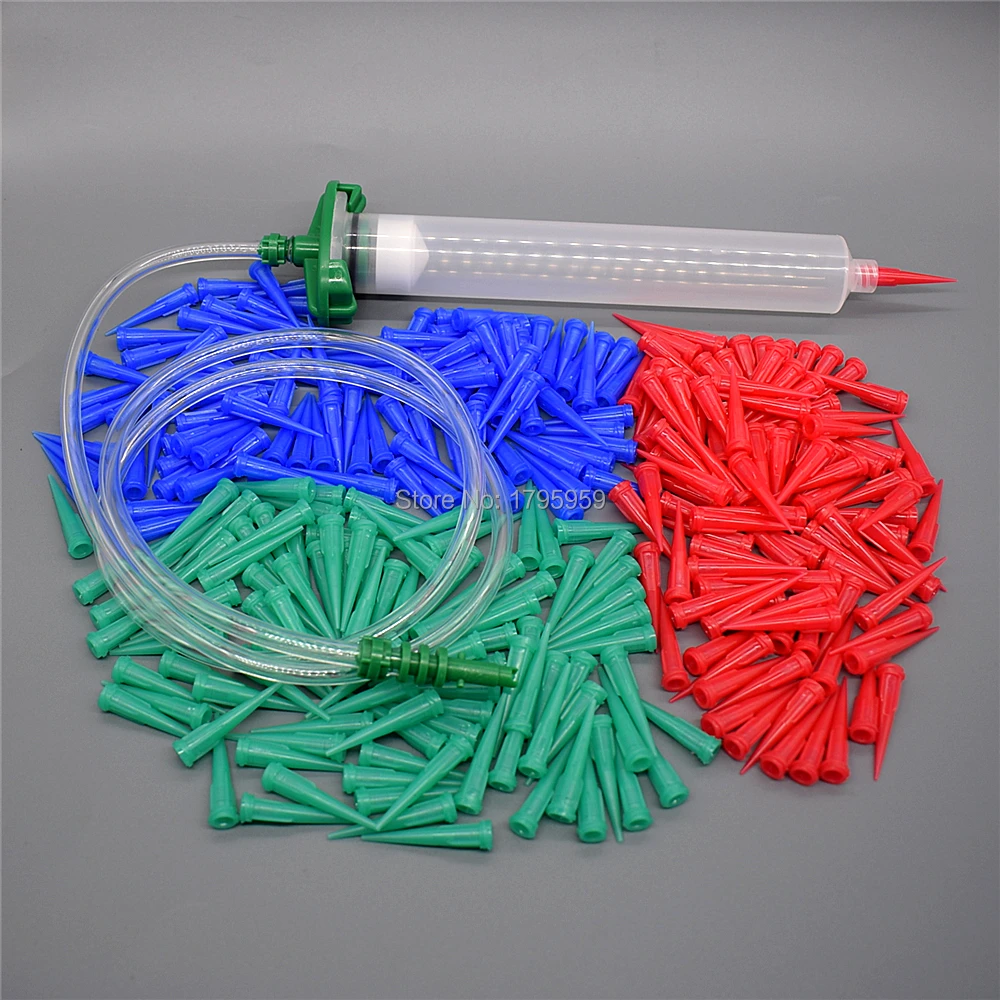 

55ml Dispensing Syringe Tube Adapter Dispenser Connector 18G 22G 25G Tapered Dispensing Tips 55ml Glue Industrial Syringe Barrel