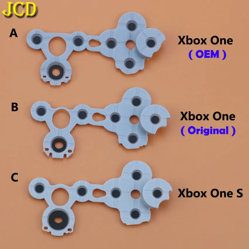 JCD 1 шт. цвет серый оригинальная стандартная резиновая кнопка для MicroSoft Xbox One XboxOne S