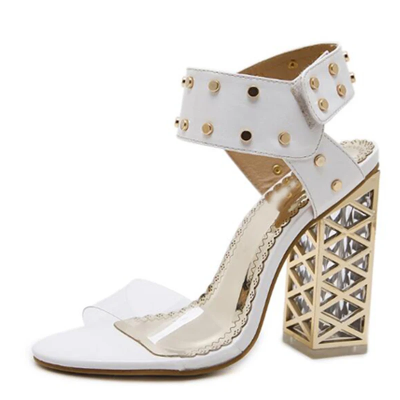 Женские Босоножки на каблуке летние туфли лодочки с открытым носком свадебные