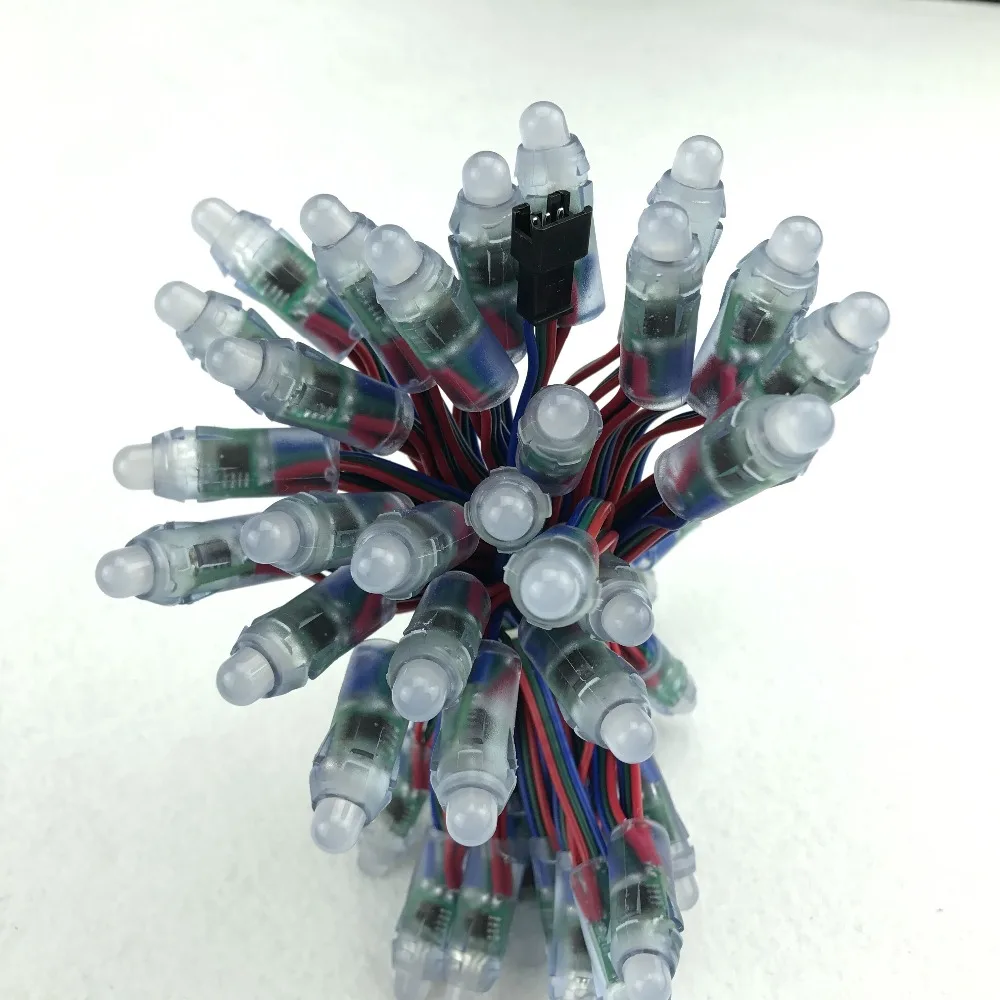 50 шт./компл. DC5V адресный 12 мм UCS8903 светодиодный умный пиксельный узел RGB