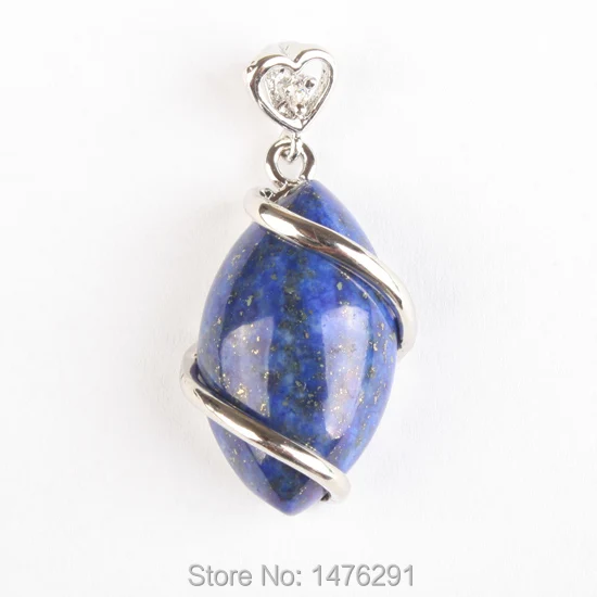 Новый 18x30 мм Lapis lazuli Marquise кулон из бисера 1 шт|beads pendant|lapis pendantlapis pendant |