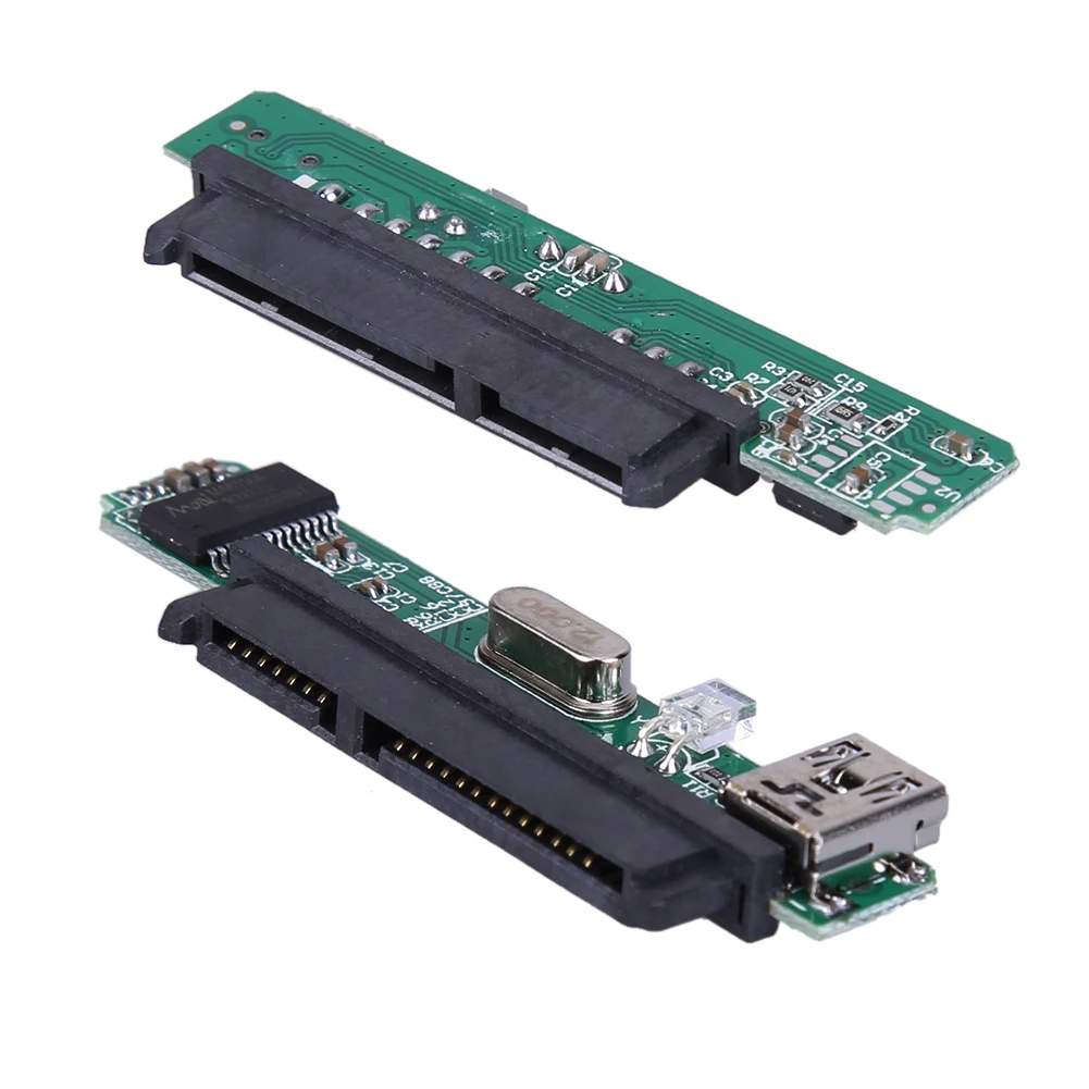 2 5 &quotSATA Женский HDD SSD USB 0 до 7 + 15Pin SATA адаптер конвертер с дисплеем светильник