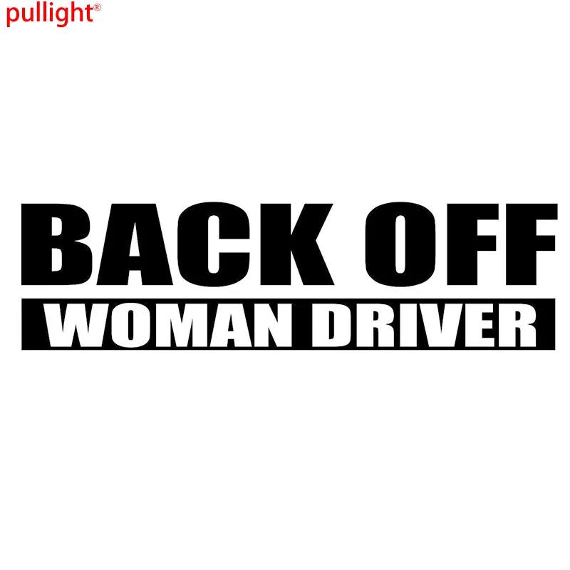 

Car Styling Back Off Female Driver Funny Car Sticker Vinyl Decal