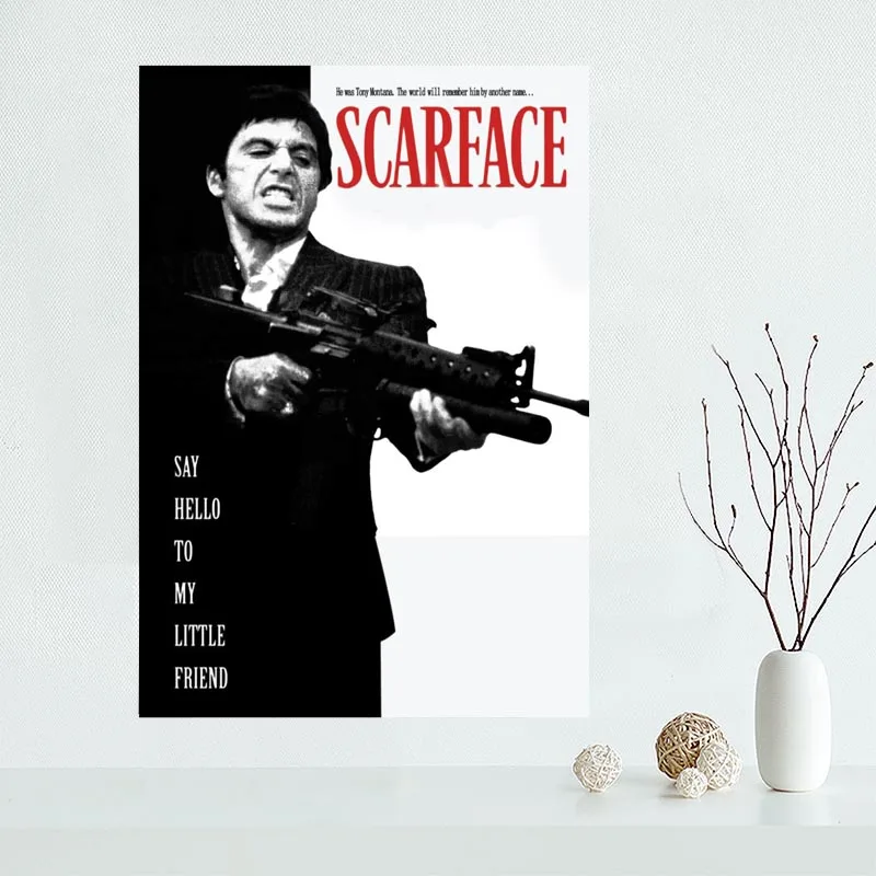 Горячая Распродажа на заказ Canvas Poster Tony Монтана домашний декор постер с принтом
