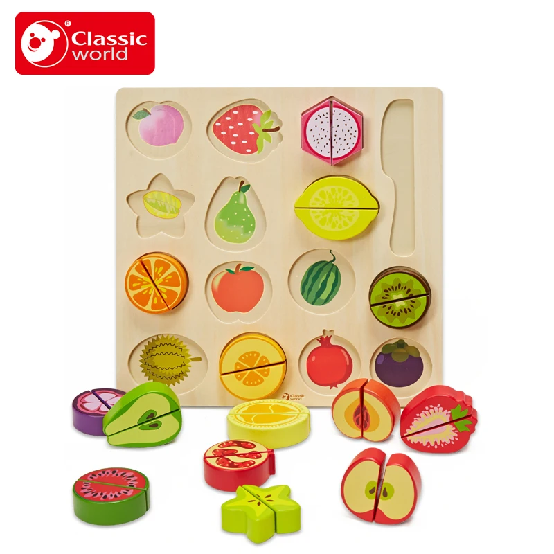 Классический Мир Детская кухня Let Cut многофункциональная фруктовая головоломка