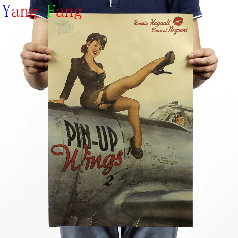 51x35 см Высокое качество 100% винтажная Вторая мировая война Pinup ностальгия крафт