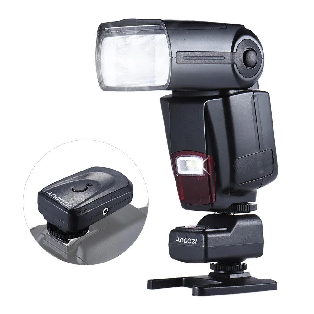 Andoer AD-560 II универсальная вспышка Speedlite w/беспроводной триггер вспышки для Canon Nikon Olympus Pentax DSLR камер вспышка