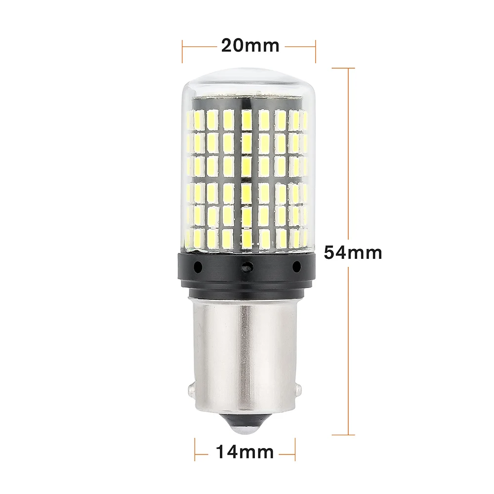2 шт. светодиодные лампы 1156 3014 144SMD BA15S BAU15S PY21W | Автомобили и мотоциклы