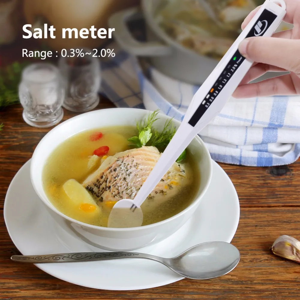 Yieryi портативный мини Salinometer светодиодный Соленость метр Электронный еда s Соль метр анализатор для кухня для еды для супа Ручка Форма