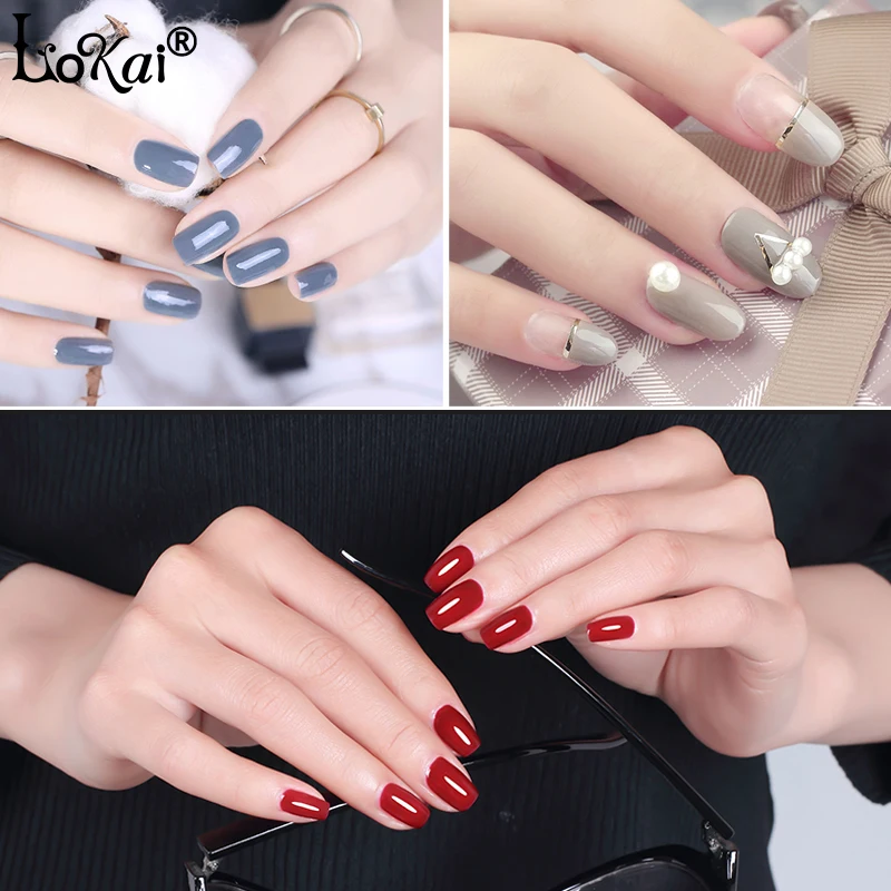 Новый Гель лак lokai UV Vernis Полупостоянный 10 мл УФ гель для ногтей отмачиваемый