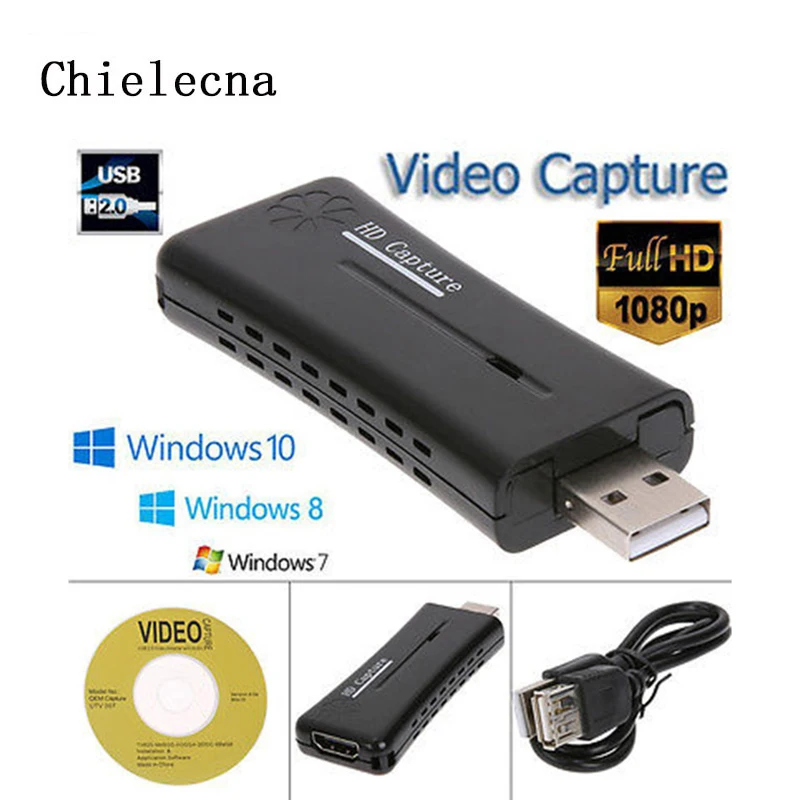 Совместимая с HDMI Карта видеозахвата USB 2 0 порт HD 1080P Мини карта захвата видео для
