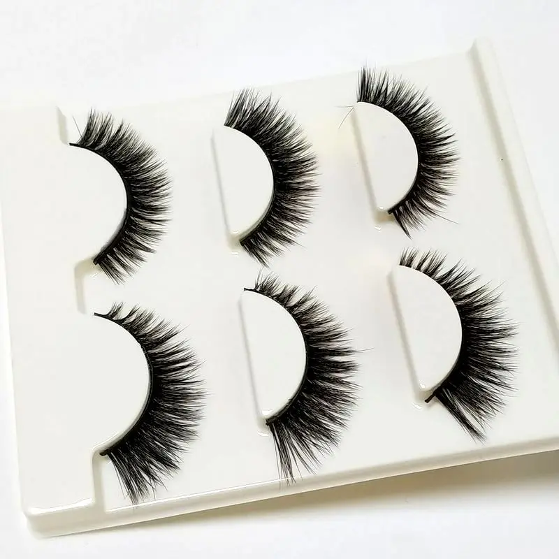 3D Cross Thick False Eyelashes Extension Makeup Super Natural Long Fake New 3D-12 | Красота и здоровье