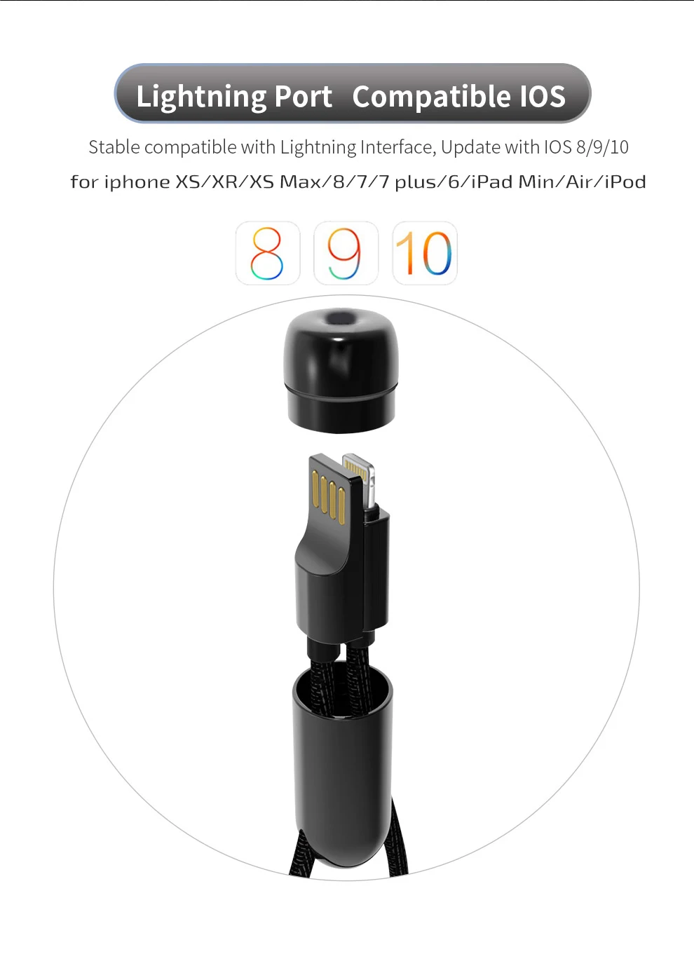 X-level USB кабель для iPhone 11 Pro Max X 8 7 6 Plus Быстрая зарядка кабель для передачи данных для iPhone кабель зарядного устройства для Apple Lightning Кабель