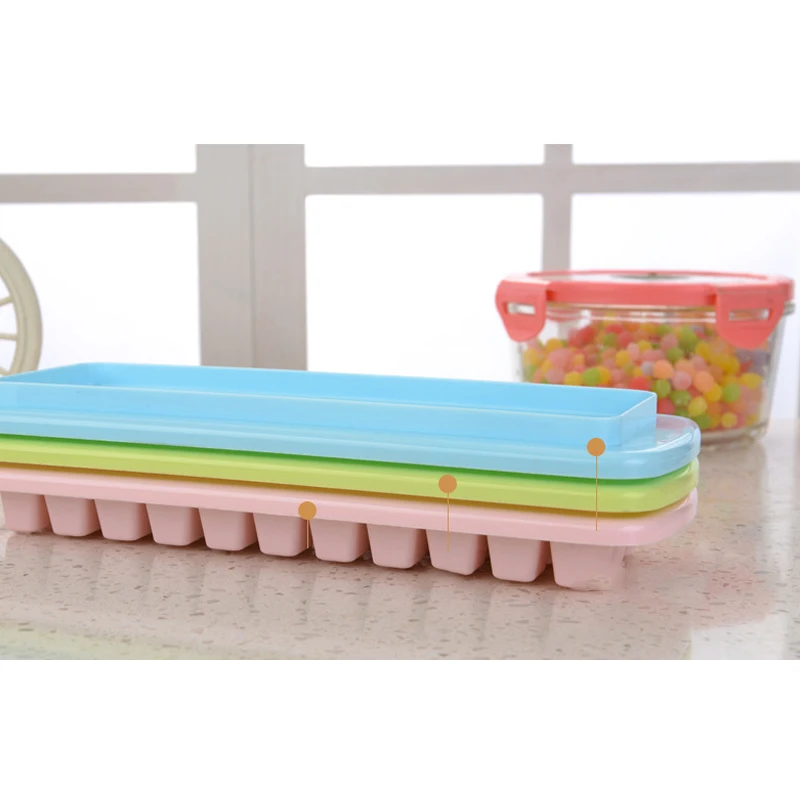 Форма для кубиков льда Фруктового мороженого 2 слоя с крышкой лопатой