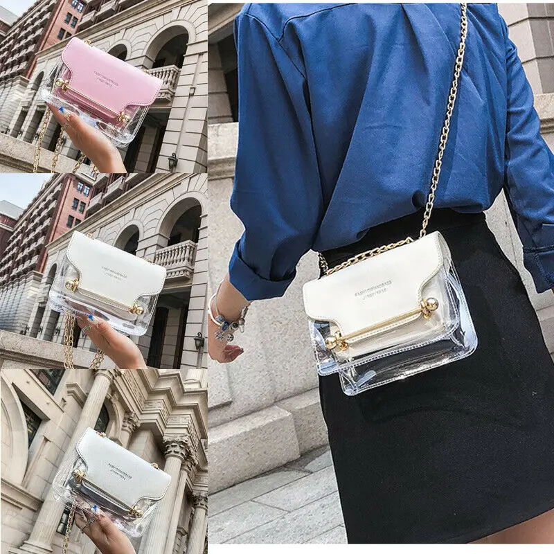 Сумка-мессенджер женская из искусственной кожи модный саквояж на плечо ПВХ