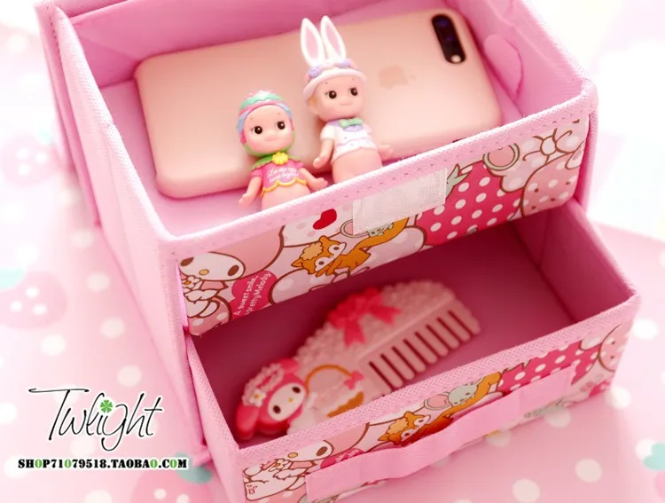 Милые косметички с мультипликационным принтом Duffy stellamou hello kitty My Melody Cinnamoroll The Little Twin Star, чехол, складная коробка для хранения, сумка