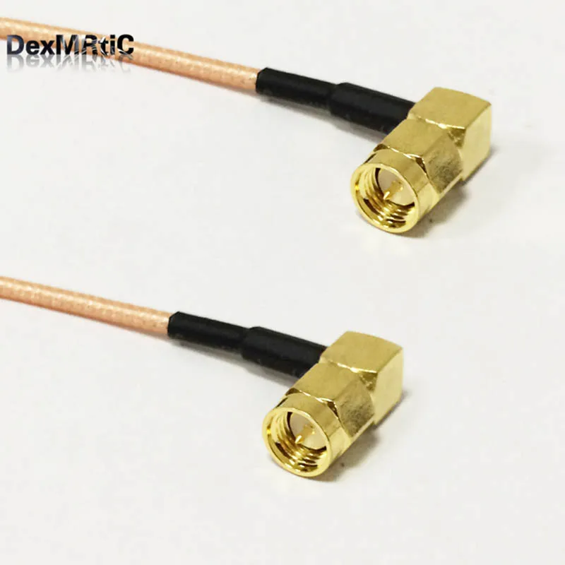 Новинка разъем SMA типа папа под прямым углом 90 градусов джампер кабель RG316 по