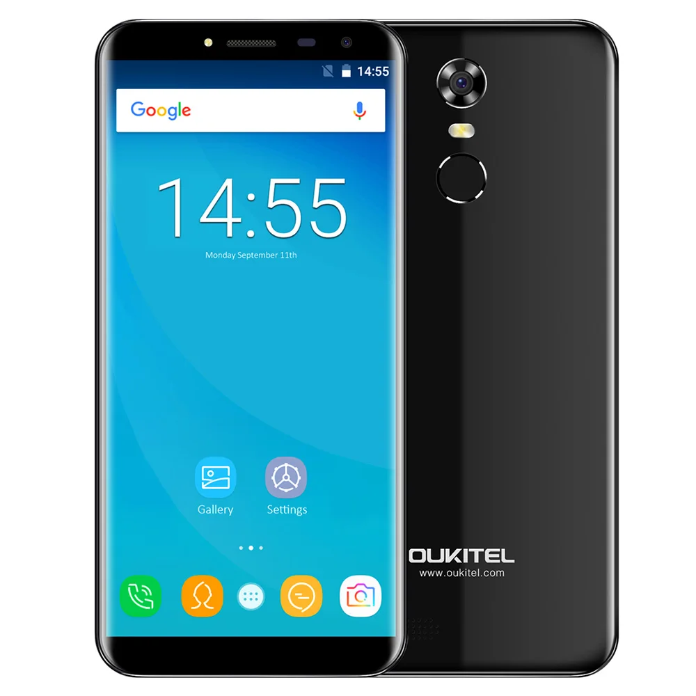 OUKITEL C8 смартфон 3g 5 &quot2.5D Arc Экран Android 7 0 MTK6580A 1. Гц 4 ядра 2 ГБ + 16 отпечатков пальцев