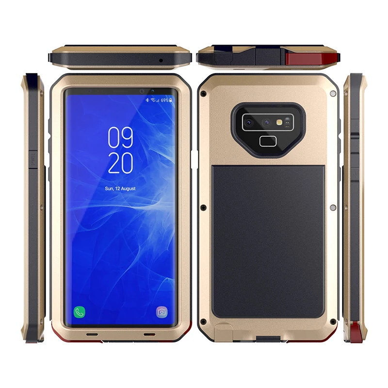 

Heavy Duty Protection Armor Metal Aluminum Shockproof Full Case for Samsung Galaxy S8 S9 S10 S20 S21 Plus Note 8 9 10 Plus Ultra
