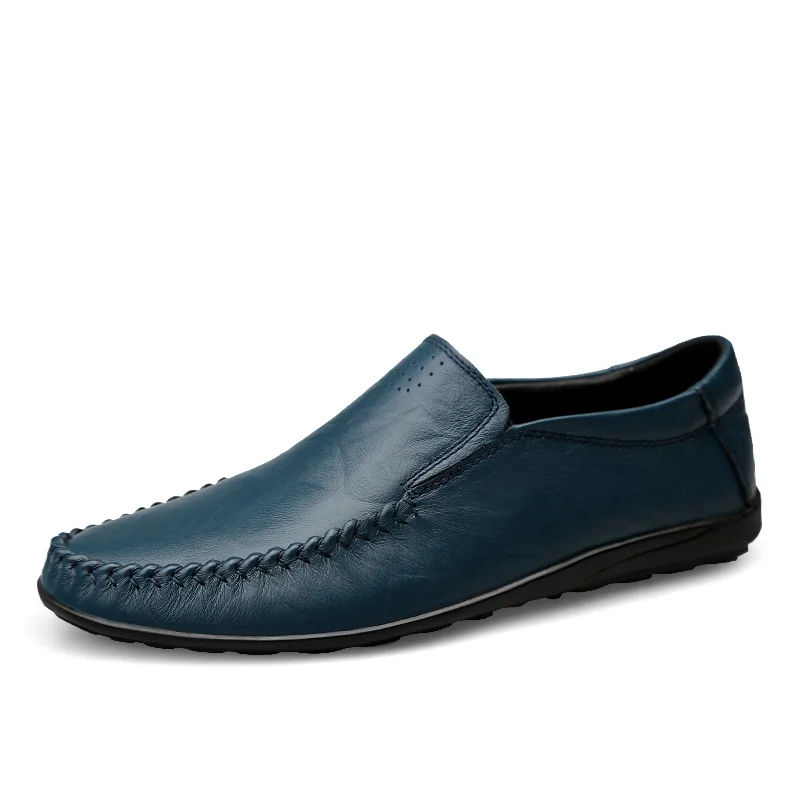 CLAX Men's Shoes Slip on 2019 Spring Summer Male Leather Shoe Genuine Casual Loafers Man Boat Footwear Moccasins Soft | Обувь