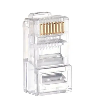 Модульный разъем RJ45 для сети CAT5 LAN, 4P4C, 6P6C, 8P8C, 100 шт.