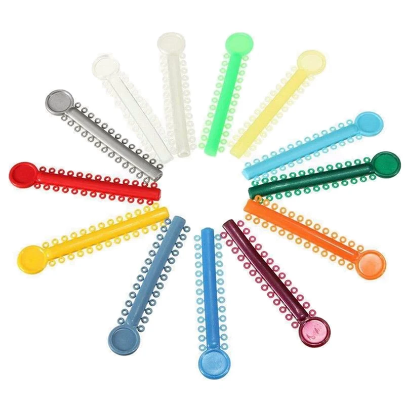 

40Pcs/Pack Dental Orthodontic Ligature Ties Elastic Rubber Bands Teeth Care Color Random Health Teeth Tools Teeth Supportor