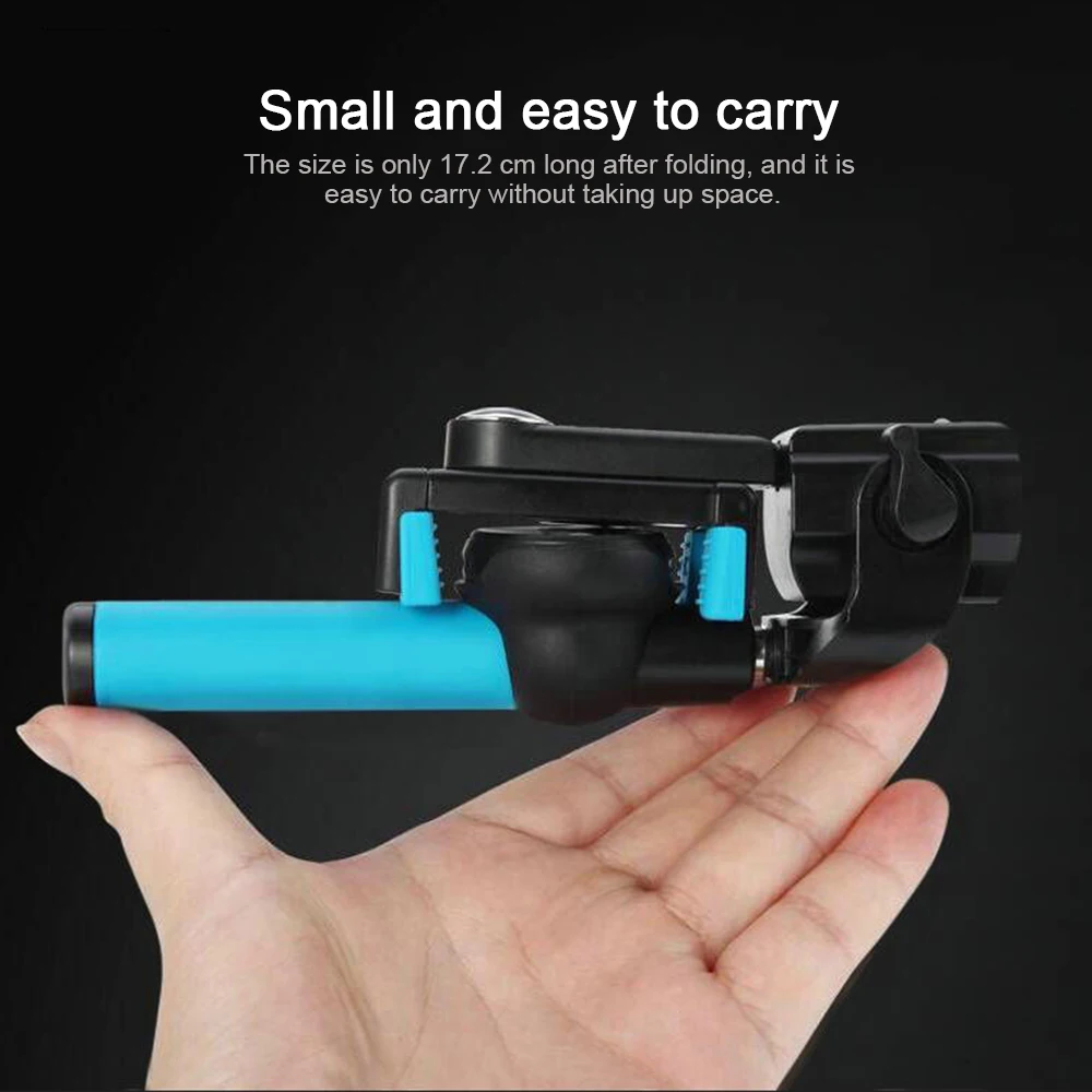 New 360 Degree Electric Rotation Handheld Bluetooth 4.0 Selfie Stick With Rearview Mirror For Smartphone Selfy Remote Stick