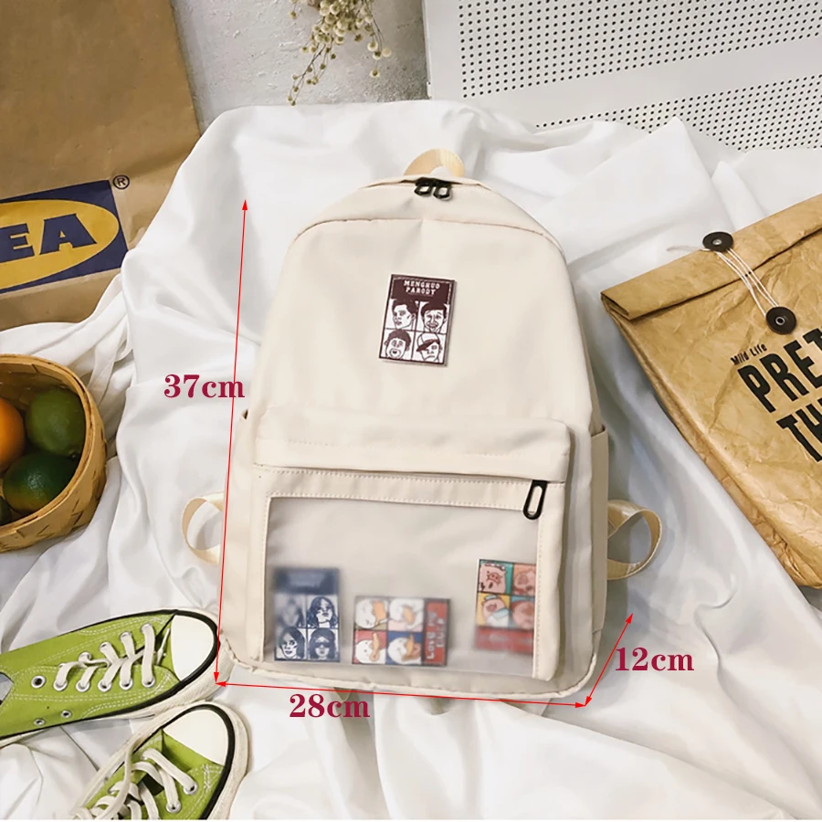 Модный внешний прозрачный рюкзак для девочек студенческий Подростковый книжный