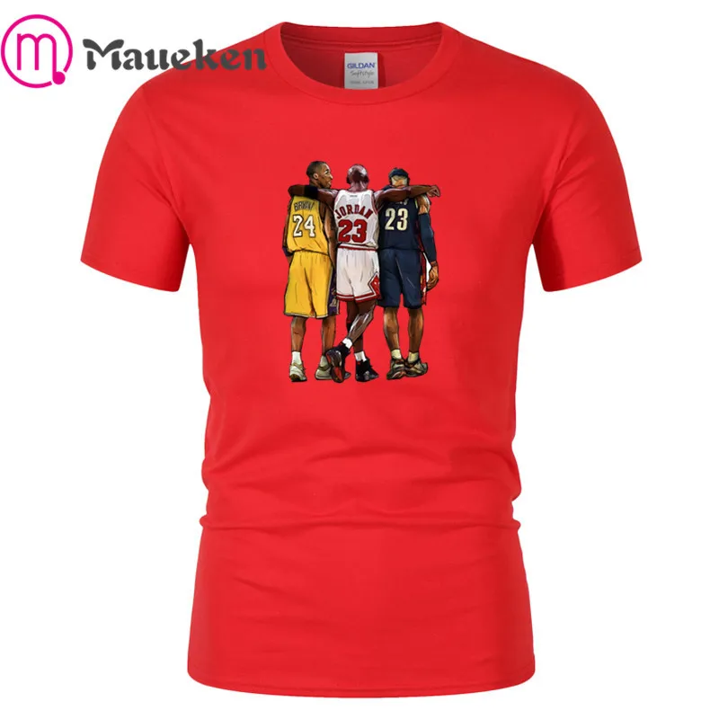 Kobe Bryant jordan lebron james Модная хлопковая забавная футболка для фанатов Подарочная футболка