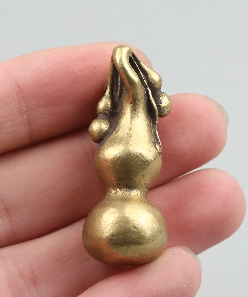 40 мм/1 6 дюйма Коллекционная редкая китайская фэн шуй Бронзовая Изысканная Статуя