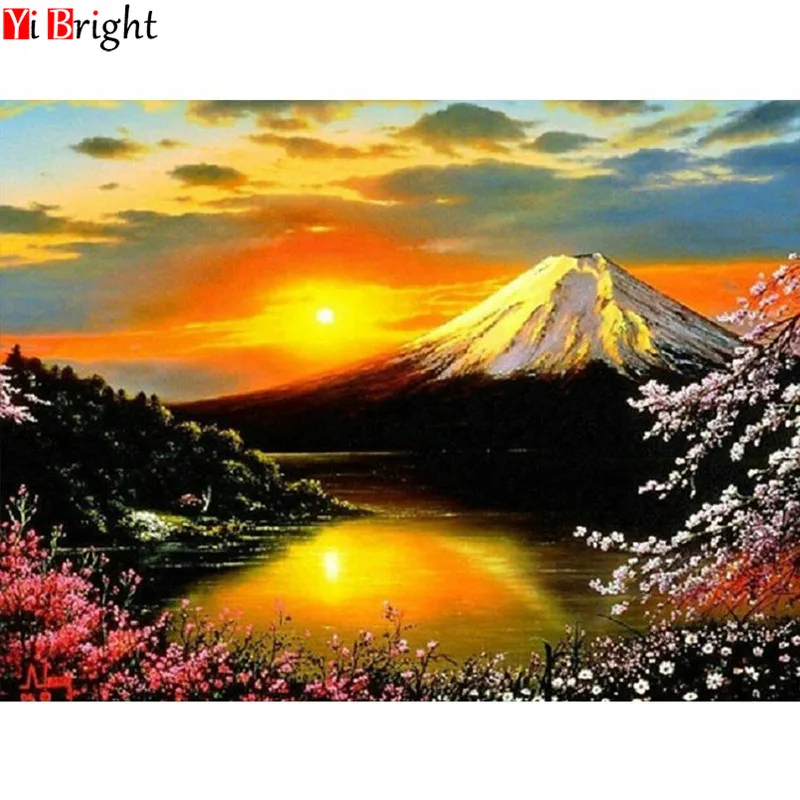 

Бриллиантовая мозаика пейзаж полностью квадратная Алмазная картина Алмазная вышивка крестиком Картина из страз смоляная дрель XY1