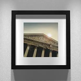 Площадь - мода 10 дюймов дерево фоторамка домашнего декора рамка стене висит