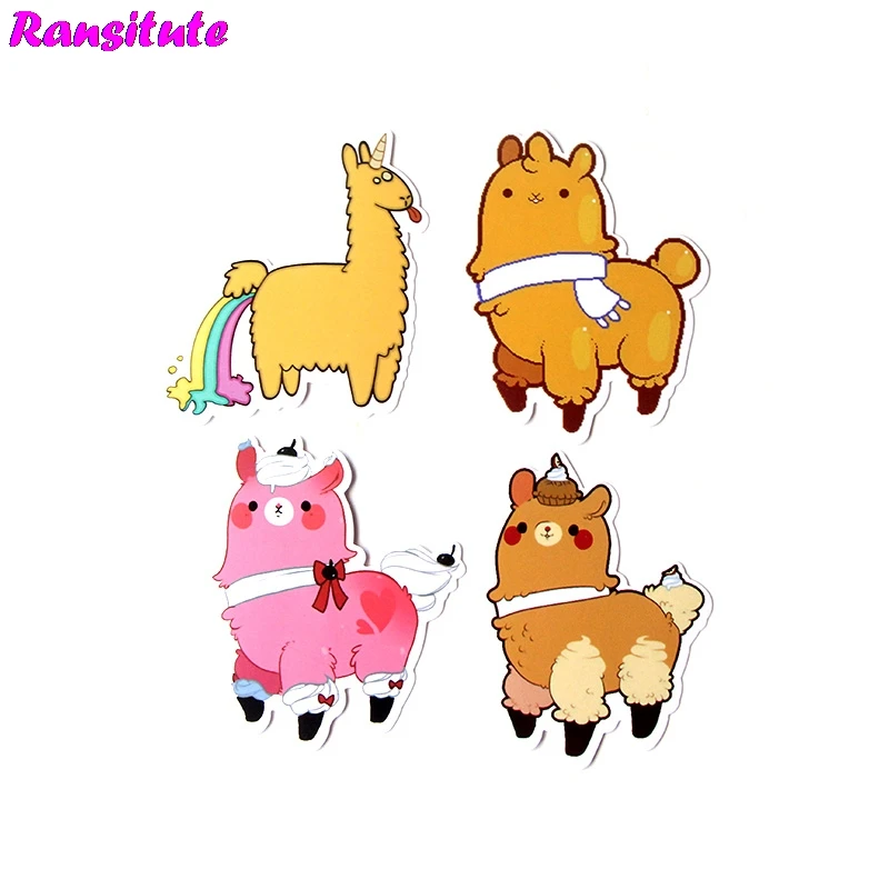 18 шт./компл. наклейка верблюд Альпака каракули детский самодельный скейтборд